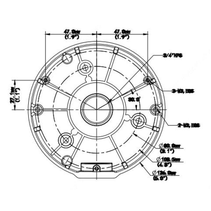 Alibi Junction Box ALI-JB03-H-IN - American Security Camera Company gallery