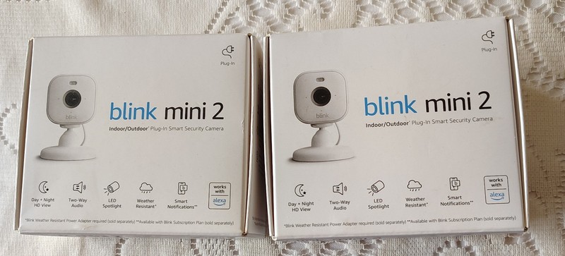 Blink Mini 2 Indoor/Outdoor Wireless Plug-In Security Camera HD Video Alexa