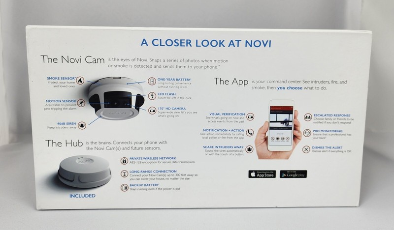 Novi Security 4-in-1 Home Security Smart, Wire Free Security + Smoke NEW gallery