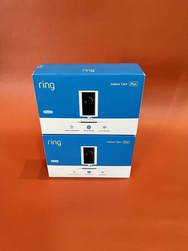 NEW Ring Indoor Cam Plus 2K Retinal Camera -Fast Ship- x2 Cameras – 2 Pack – ✅✅