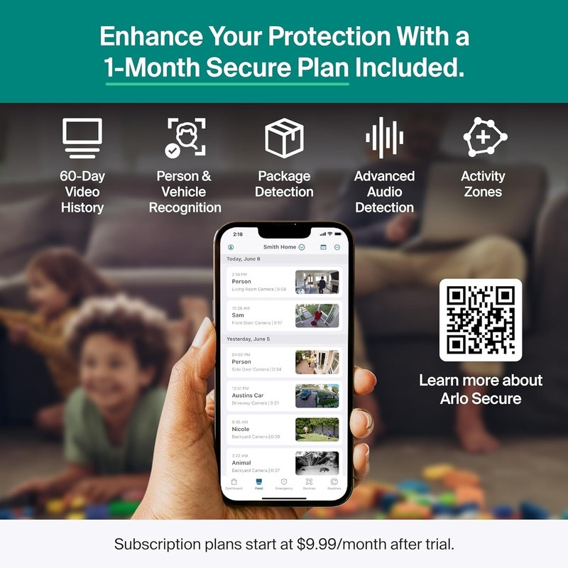 Plug In Outdoor Camera with Color Night Vision and Two Way Audio Functionality gallery