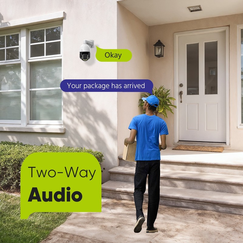 SANNCE 16CH NVR 4K PTZ PoE Color Security Camera System 20x Zoom Two Way Audio gallery