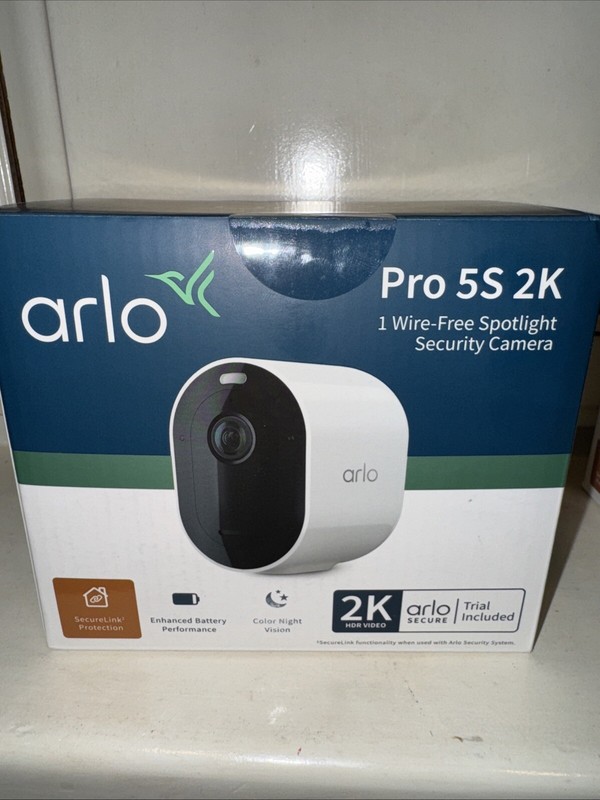 *Arlo Pro 5S Wireless 2K Spotlight Security Camera Night Vision Black and White gallery