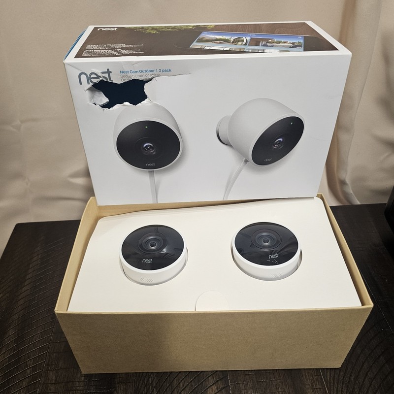 NEST Cam Outdoor Smart Security Camera (2-Pack) NC2400ES