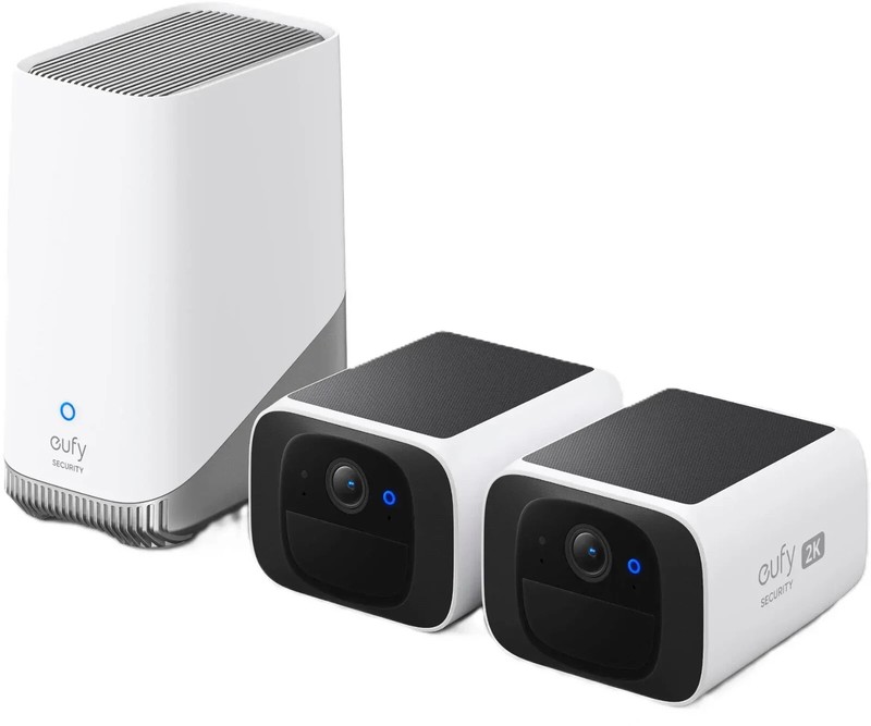 eufy SoloCam S220 Wireless Home Security System 2K Outdoor Cameras Solar Powered