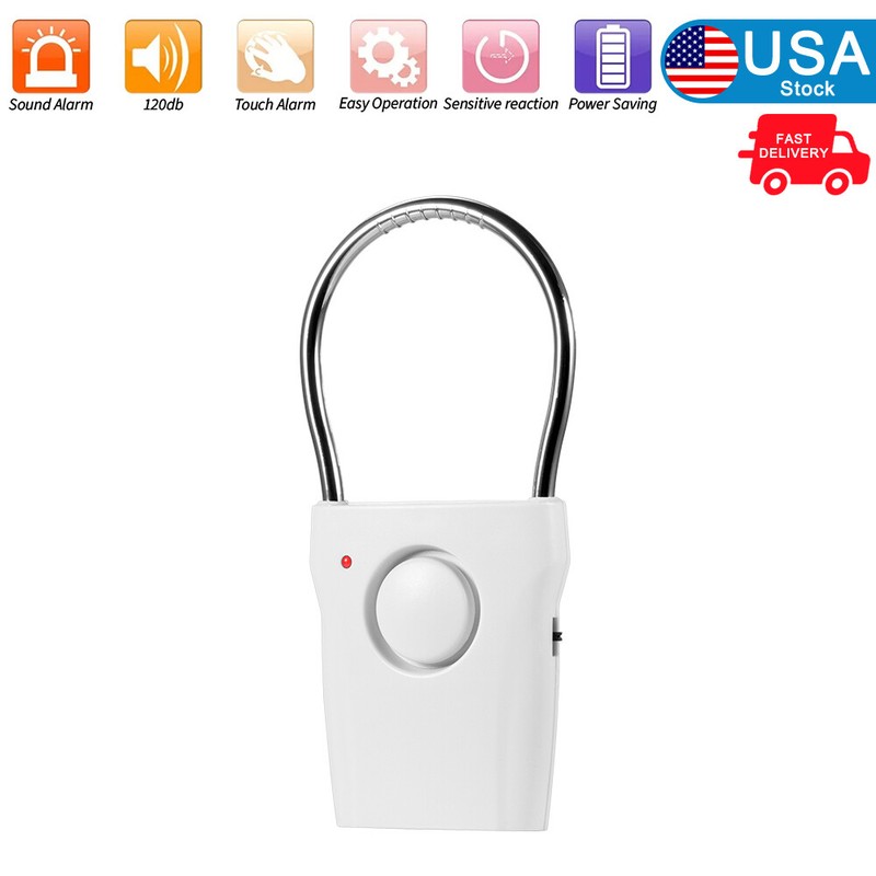 1PC Door Handle Alarm 120dB Door Security Alarm Touch Sensor Anti-Theft Alarm US