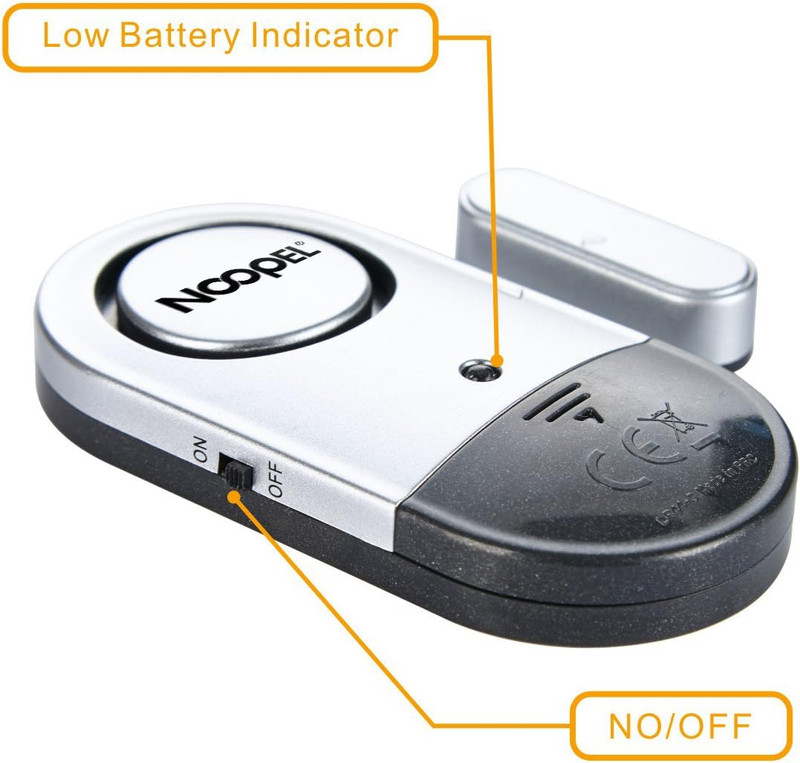 Door Alarms When Opened, 4 Pack 120DB Loud Pool Alarms for Doors, Window Alarm gallery