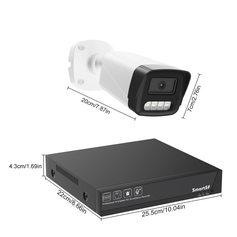 8CH 5MP Security Camera System NVR 5MP PoE IP Camera Wired Night Vision 2TB HDD gallery