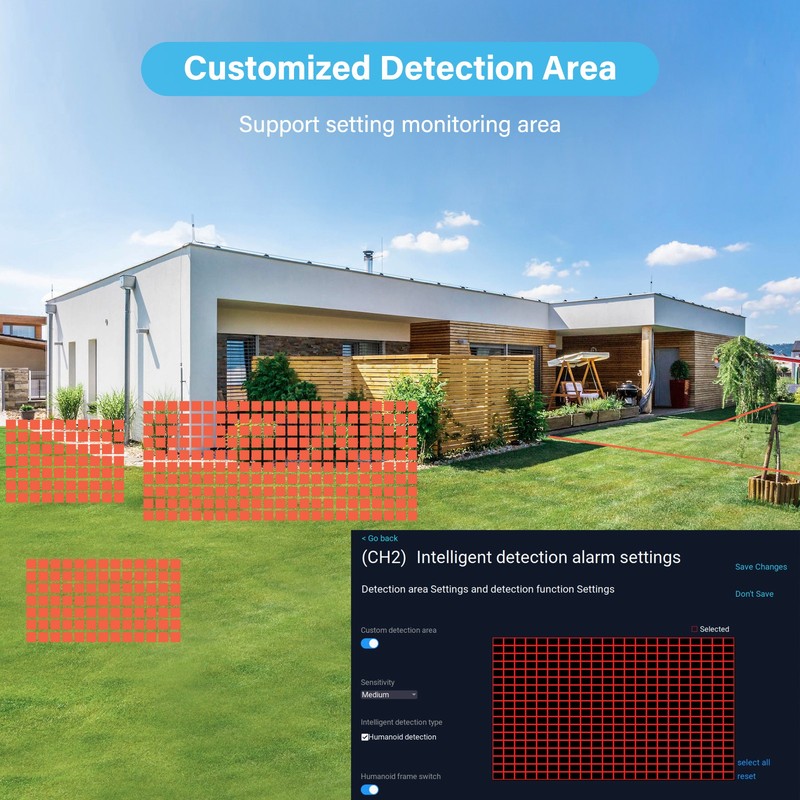 JENNOV 2 Pack WiFi 5MP Security Camera System Smart Outdoor Color Night Vision gallery