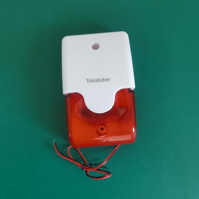 Durable DC9-12V Strobe Siren with Flashing Red Light for Effective Alarms gallery