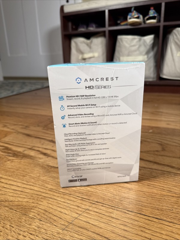 NEW Amcrest Indoor Wireless HD 720p IP Camera IPM-721S Silver Tilt Pan SEALED gallery