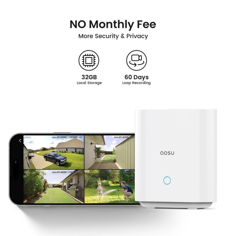 2K QHD 3.0-MP Dual-Band Wi-Fi® Outdoor AI-Smart Solar Security Camera Kit... gallery