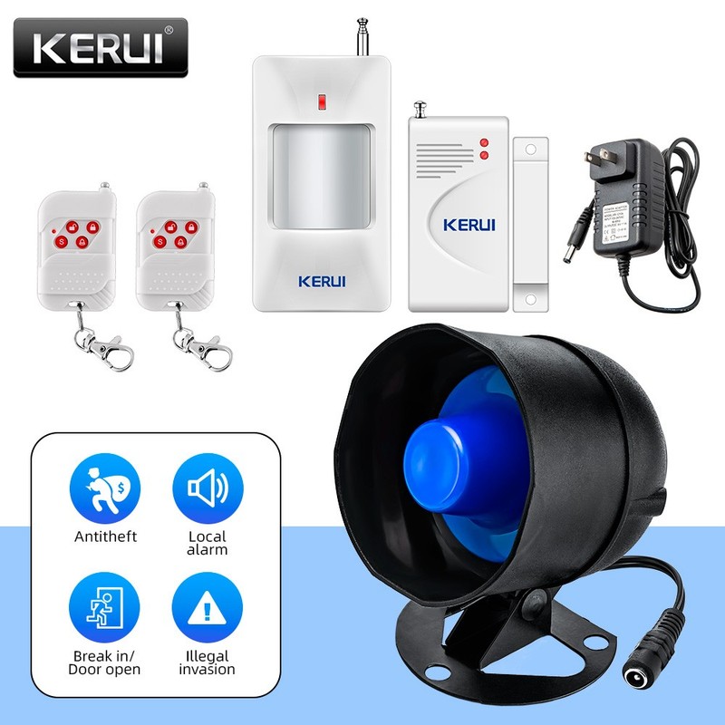 Remote Control 110dB Wireless Security Alarm Kit For In/Outdoor Home Garage Use gallery