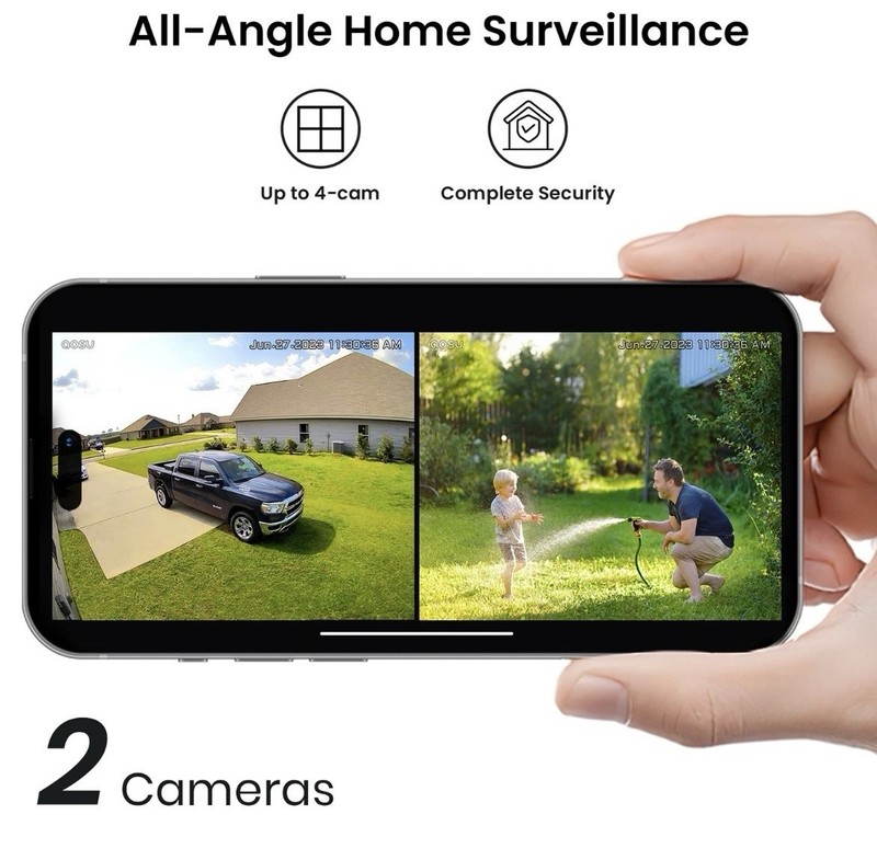 2K QHD 3.0-MP Dual-Band Wi-Fi® Outdoor AI-Smart Solar Security Camera Kit... gallery