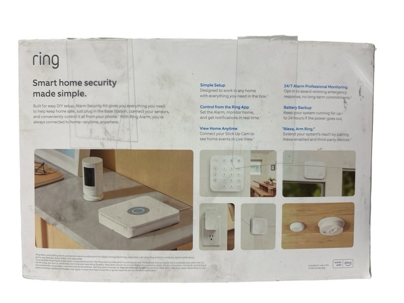 Ring 14-Piece Alarm Security Kit 2nd Gen With Stick Up Cam and Smoke/CO Listener gallery