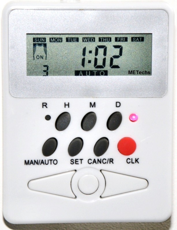 Programmable week day Timer for motorized roller shade tube blind rod CL338H gallery