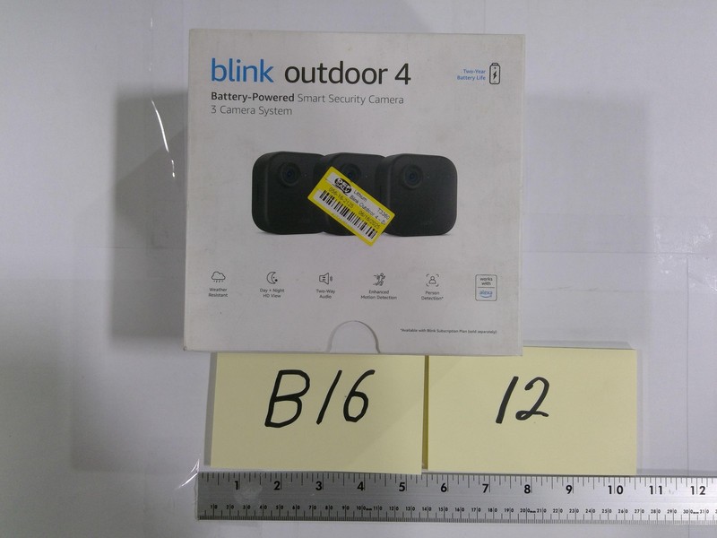Blink Outdoor 4 4th Gen Battery Security Camera Wireless Black Alexa Open Box gallery
