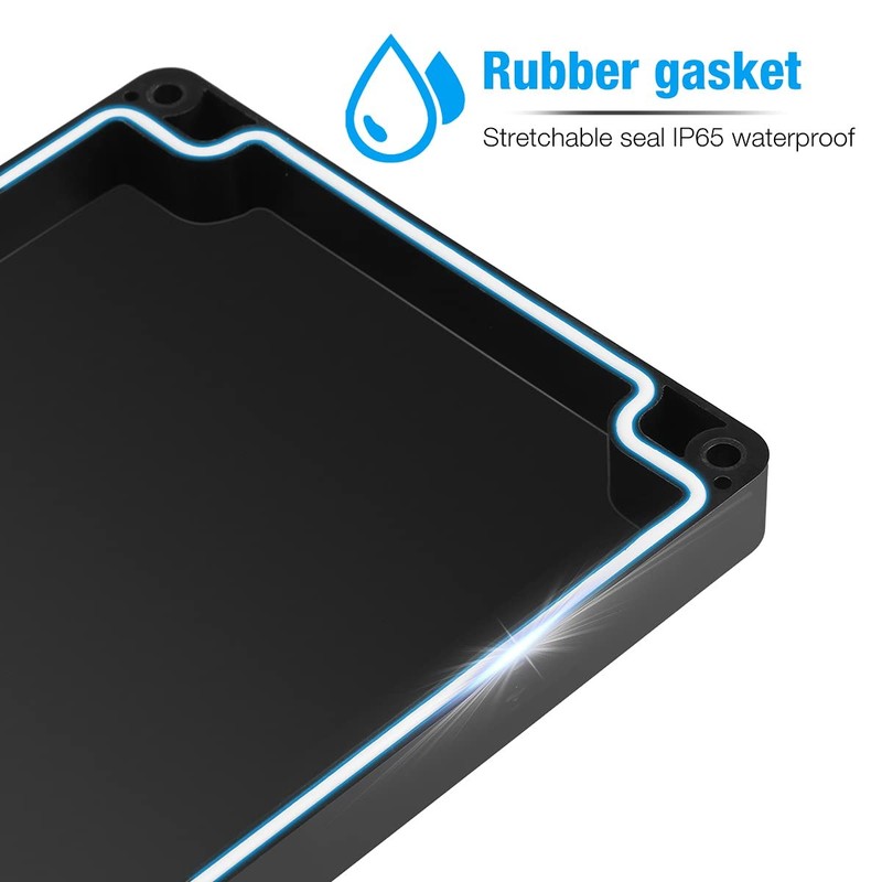 IP65 Plastic Project Box ABS Waterproof Electronic 7.8 x 4.7 x 3, Black gallery