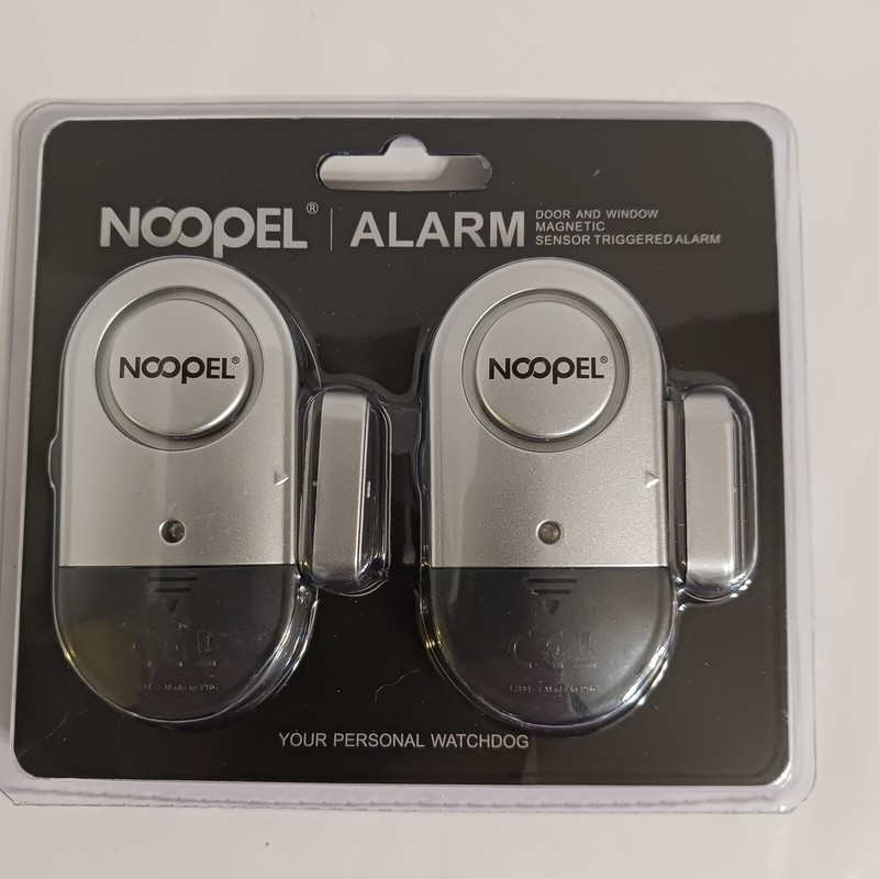 Noopel Door and Window Magnetic Sensored Triggered Alarm 2 Packs Brand New
