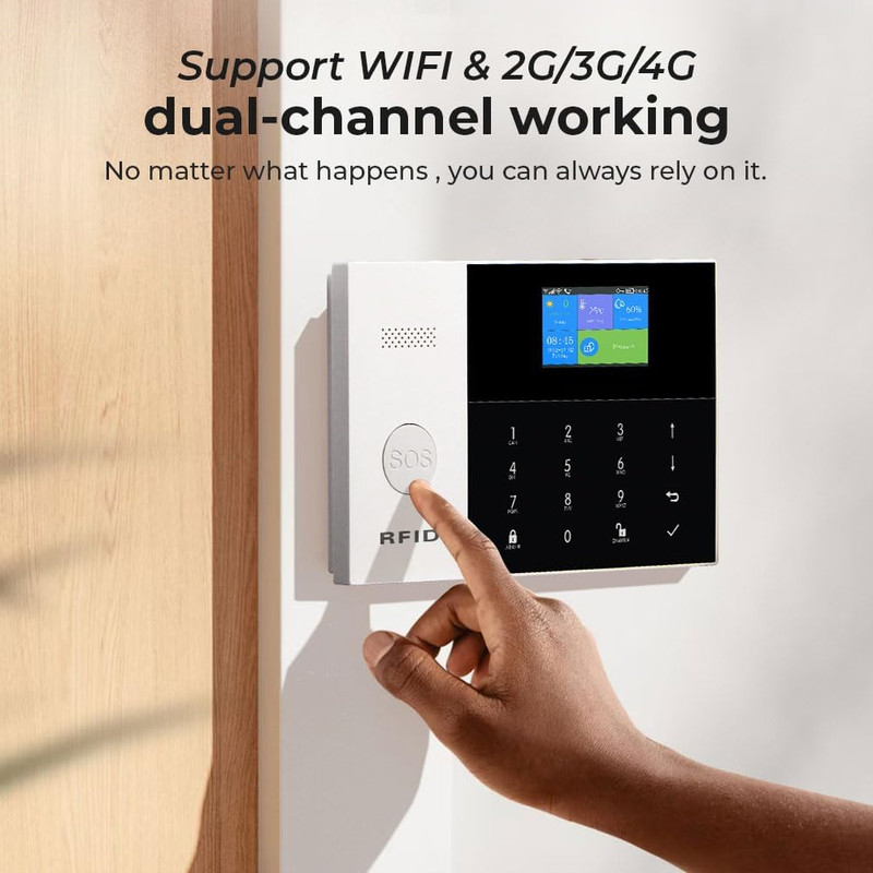 Wireless Home Alarm System 12-Piece Kit, Wifi/4G Alarm System for Home Security gallery