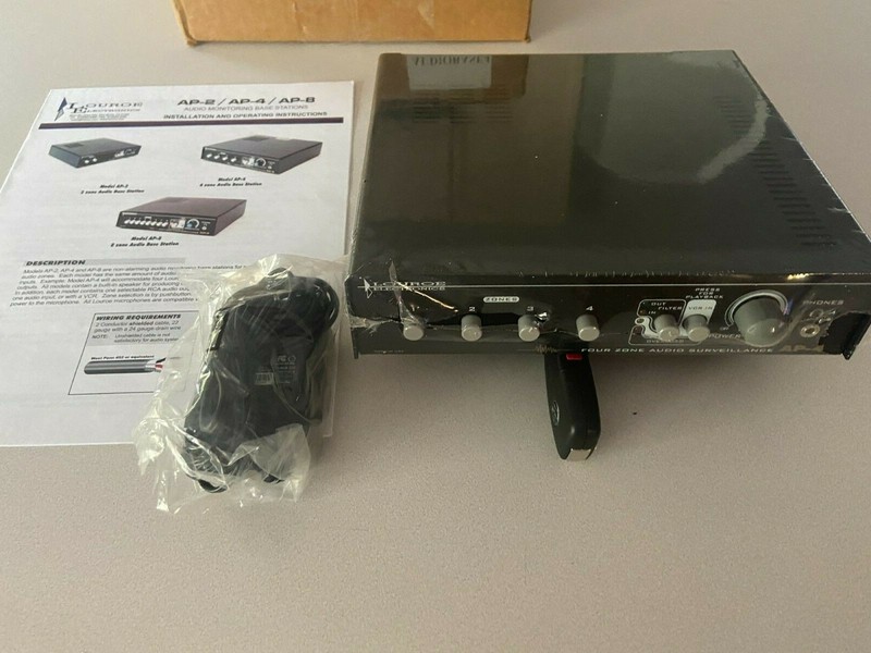 Louroe AP-4 Four Zone Audio Surveillance Monitoring Base Station