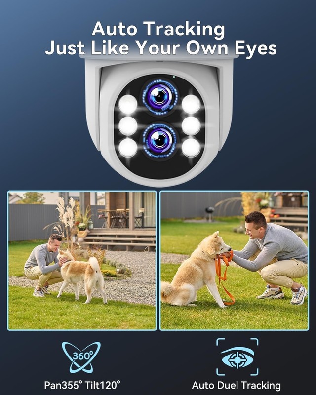 Wireless Security Camera System Outdoor: Dual Lens 6MP 10X Hybrid Zoom Auto-T... gallery
