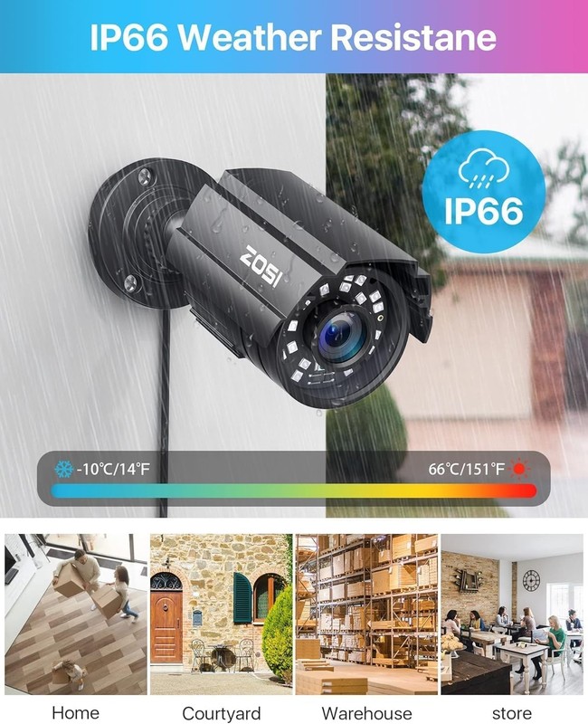 8CH 5MP Lite Security Camera System with AI Human Vehicle Detection, H.265 8 ... gallery