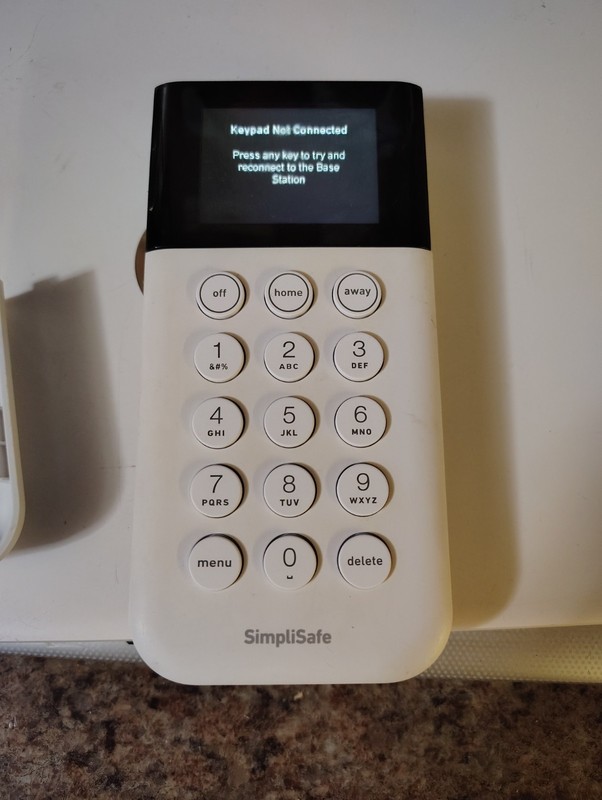 SimpliSafe Home Security System GENUINE Wireless Keypad Remote White SSKP3