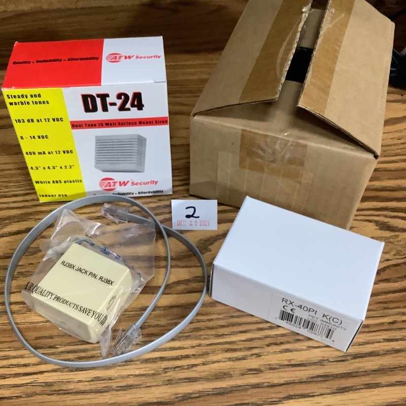 ATW Security DT-24 RJ38X jack RX-40PI Alarm Kit