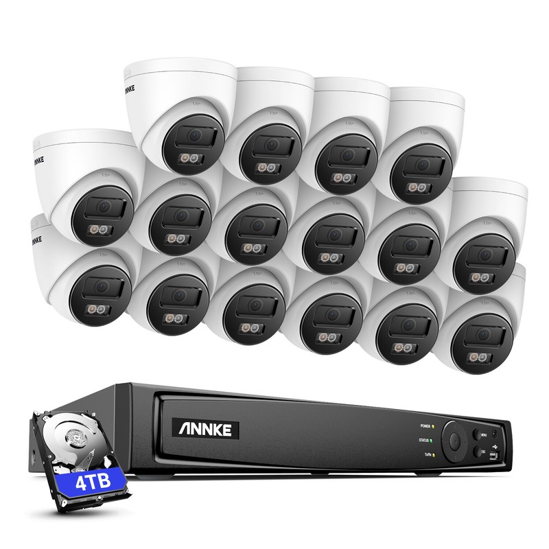 ANNKE 12MP 16CH NVR 8MP Audio POE Security IP Camera System Outdoor Color IP67 gallery