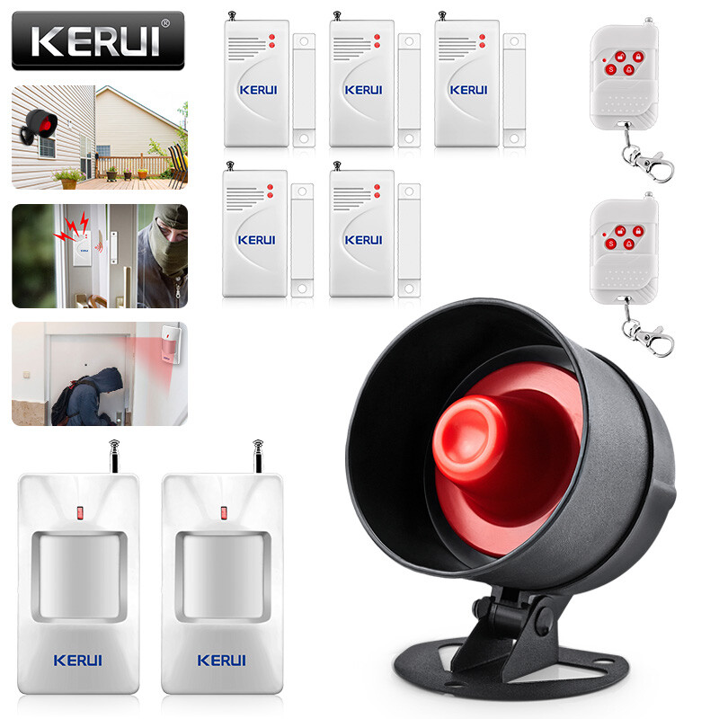 KERUI Wireless Alarm System Home Garage Burglar Security Siren Alert Anti-Theft