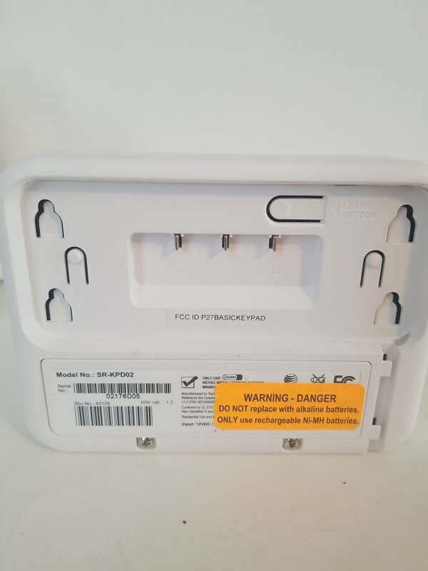 Sercomm SR-KPD02 ATT Security System Keypad + Accessories gallery