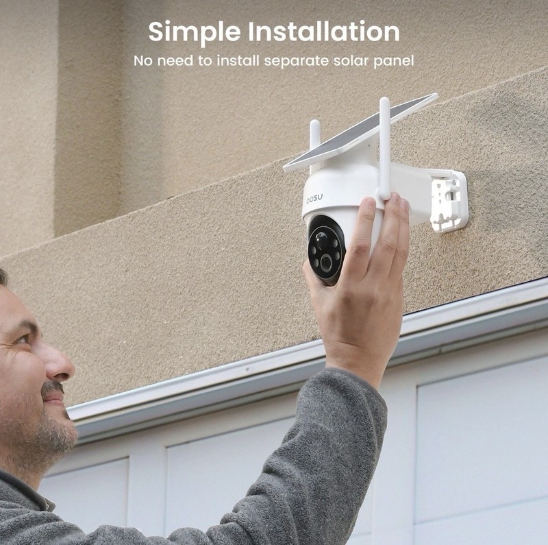 2K QHD 3.0-MP Dual-Band Wi-Fi® Outdoor AI-Smart Solar Security Camera Kit... gallery