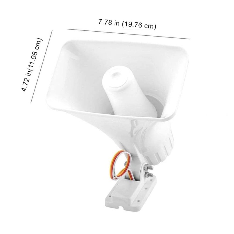 Alarm Dual Tone Wired Horn Siren with Bracket,130DB Loud Voice Warning System... gallery