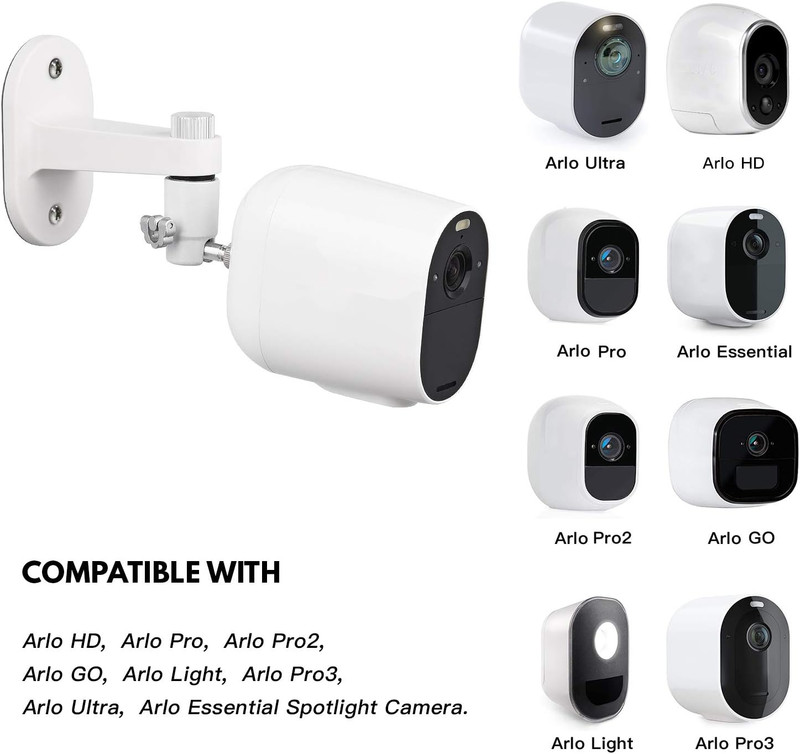 2Pack Security Wall Mount for Arlo Pro/Pro2/Pro3/Pro4/Ultra/Ultra2/Essential Spo gallery
