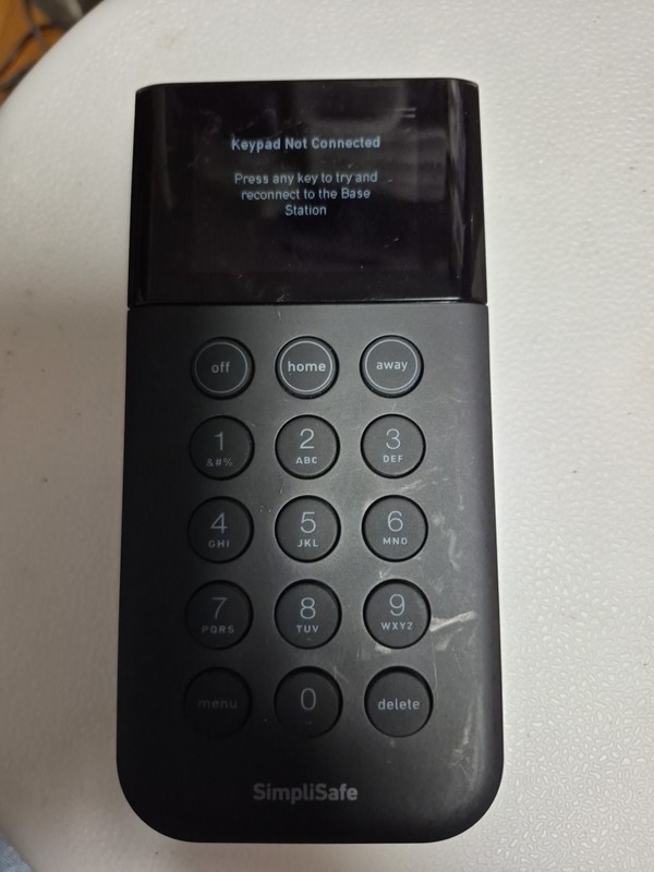 SimpliSafe SSKP3 Home Security Wireless Black Remote-Tested