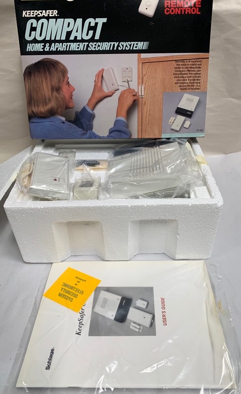 UNUSED Vintage Schlage Keepsafer Compact Home Apartment Security System (A10)