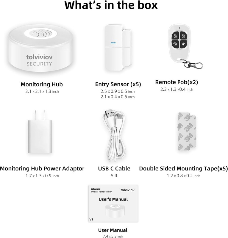 Wireless Smart Home Security - Alexa Compatible Alarm System gallery