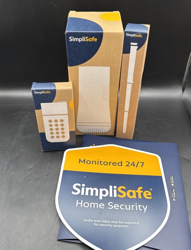 SimpliSafe Security SSBS3 BS3W 3rd Gen Base Station / Keypad KP3W / Yard Sign