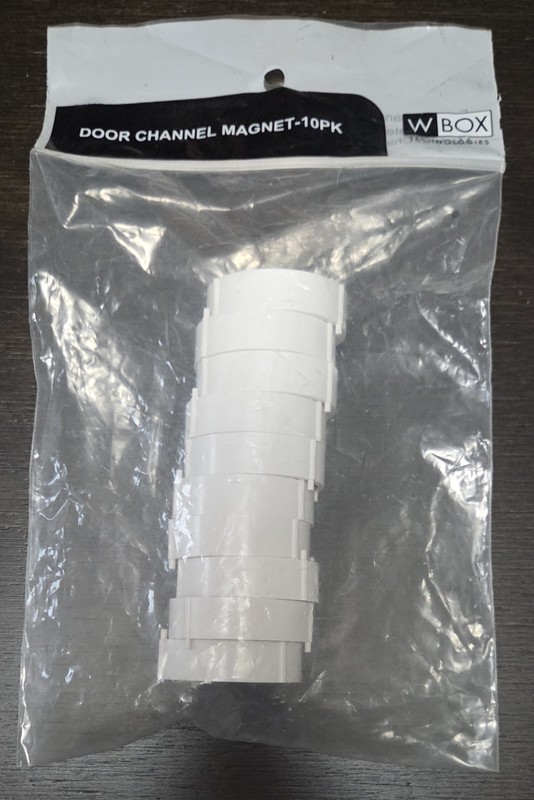 0E-STLDRMAG 3/4" Door Channel Magnet, 10-Pack, WBOX