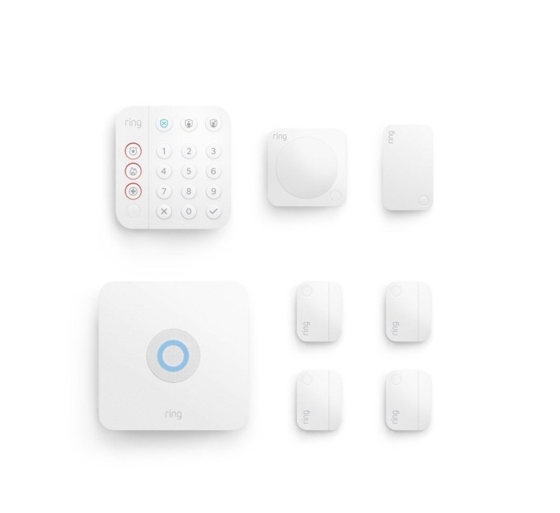 New Ring Alarm 8 Piece Kit 2nd Generation Home Security System – White