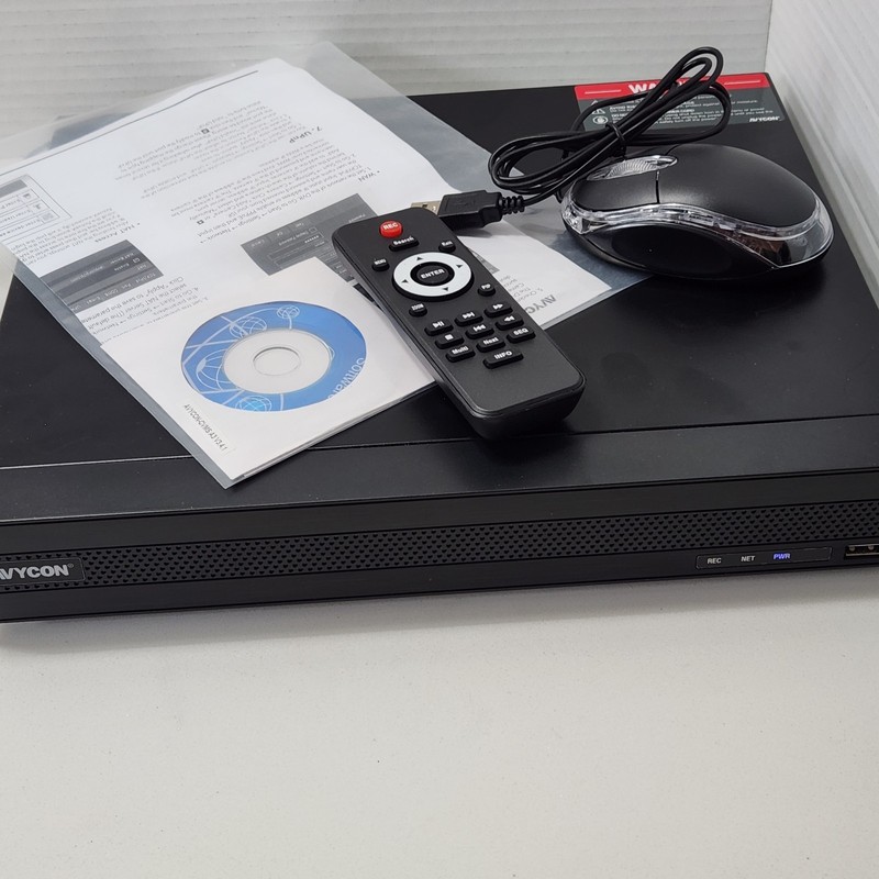 Avycon 4 Channel 4K 8MP Security DVR 2TB Hard Drive H.265 w/ Remote & Mouse