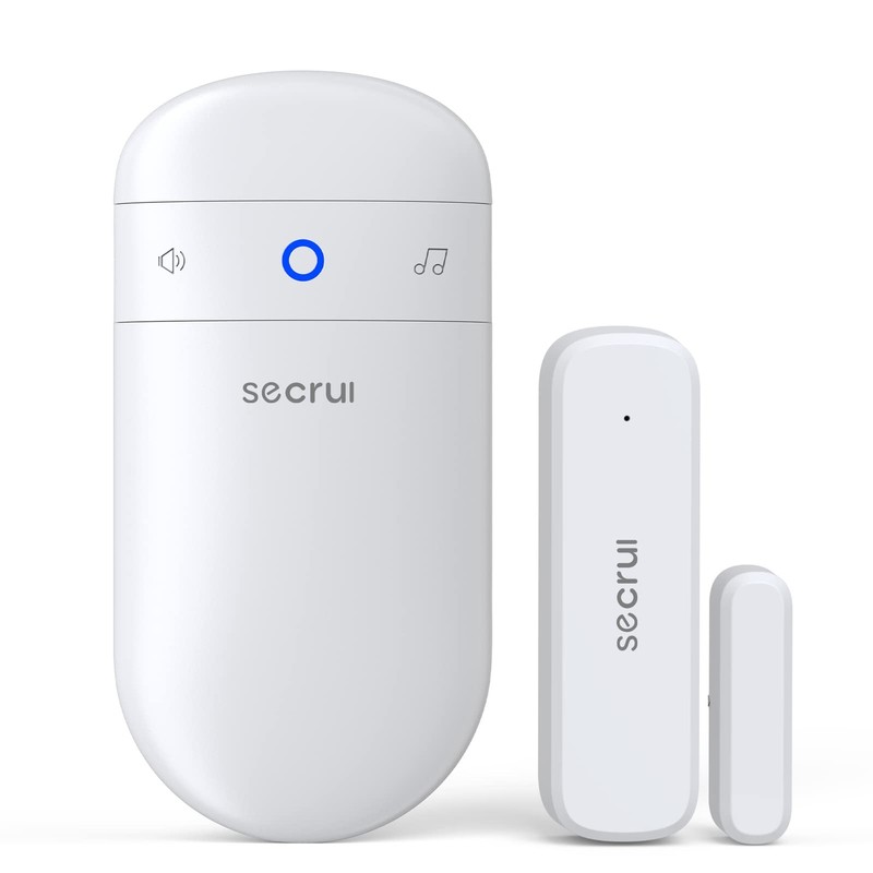 SECRUI Door Chime, Open Sensor Chime for 1 Receiver+1 Sensor, White