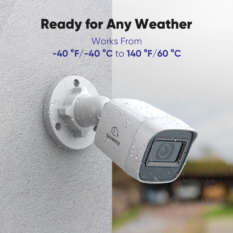 SANNCE 16CH 5in1 DVR 1080P CCTV Security Camera System AI Human Detection IP67 gallery
