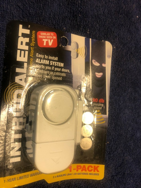Intruder Alert Alarm Portable, New & Easy to Install!