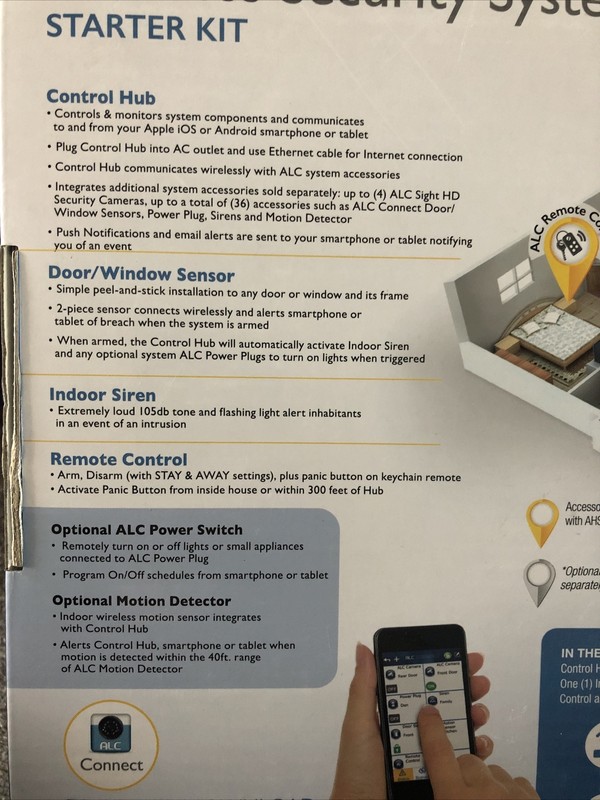 ALC Connect Wireless Security System Starter Kit Home Smart Surveillance Unit gallery