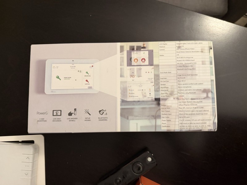 Alarm.com Qolsys Iqpanel2+ W/ 2gig/honeywell, Skybell, Thermostat & Sensors gallery