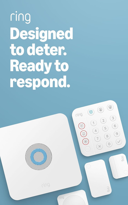 Alarm 5-Piece Kit (Newest Model), Wireless Smart Home or Business Security Syste