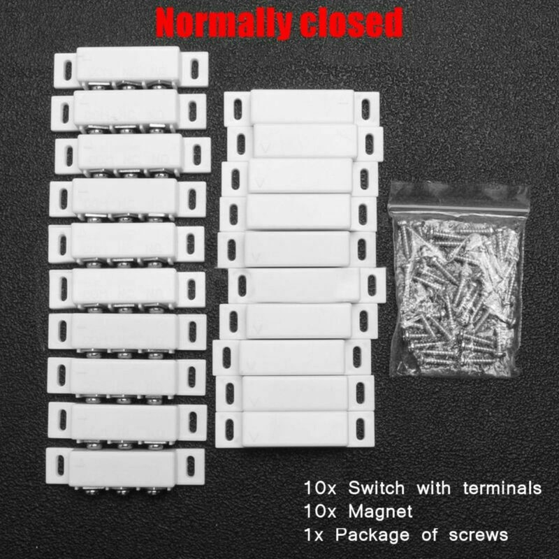 10X ABS 31B For Security Magnetic Reed Switch NC NO Combined Door Contact Sensor gallery