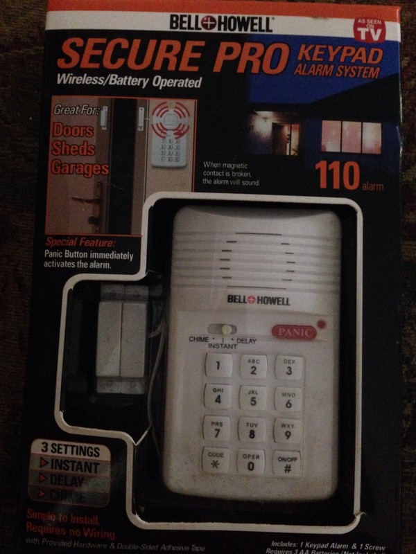"New"Bell Howell Secure Pro Keypad Alarm system
